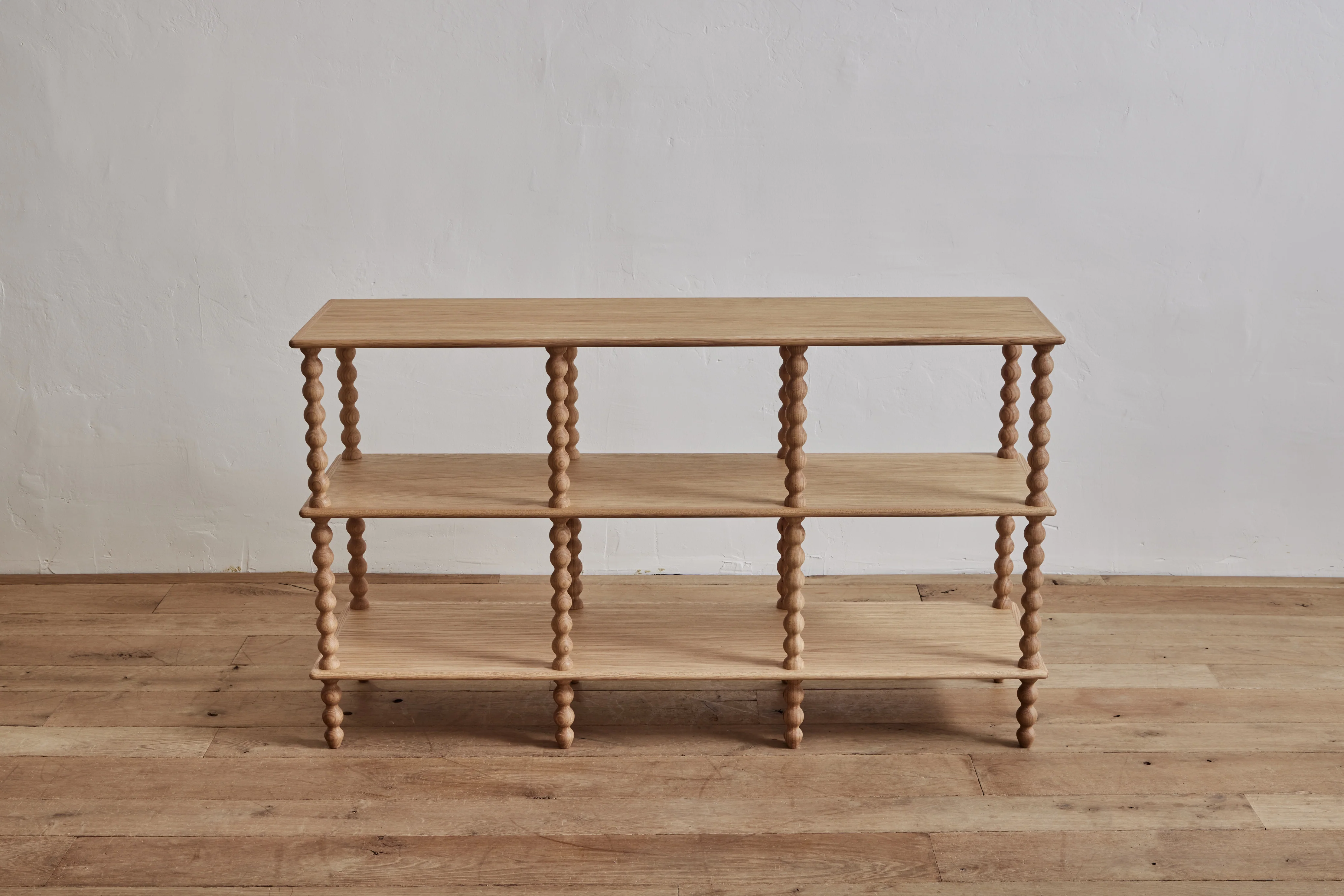 Bobbin 3-Tier Console in Natural Oak - Image 9