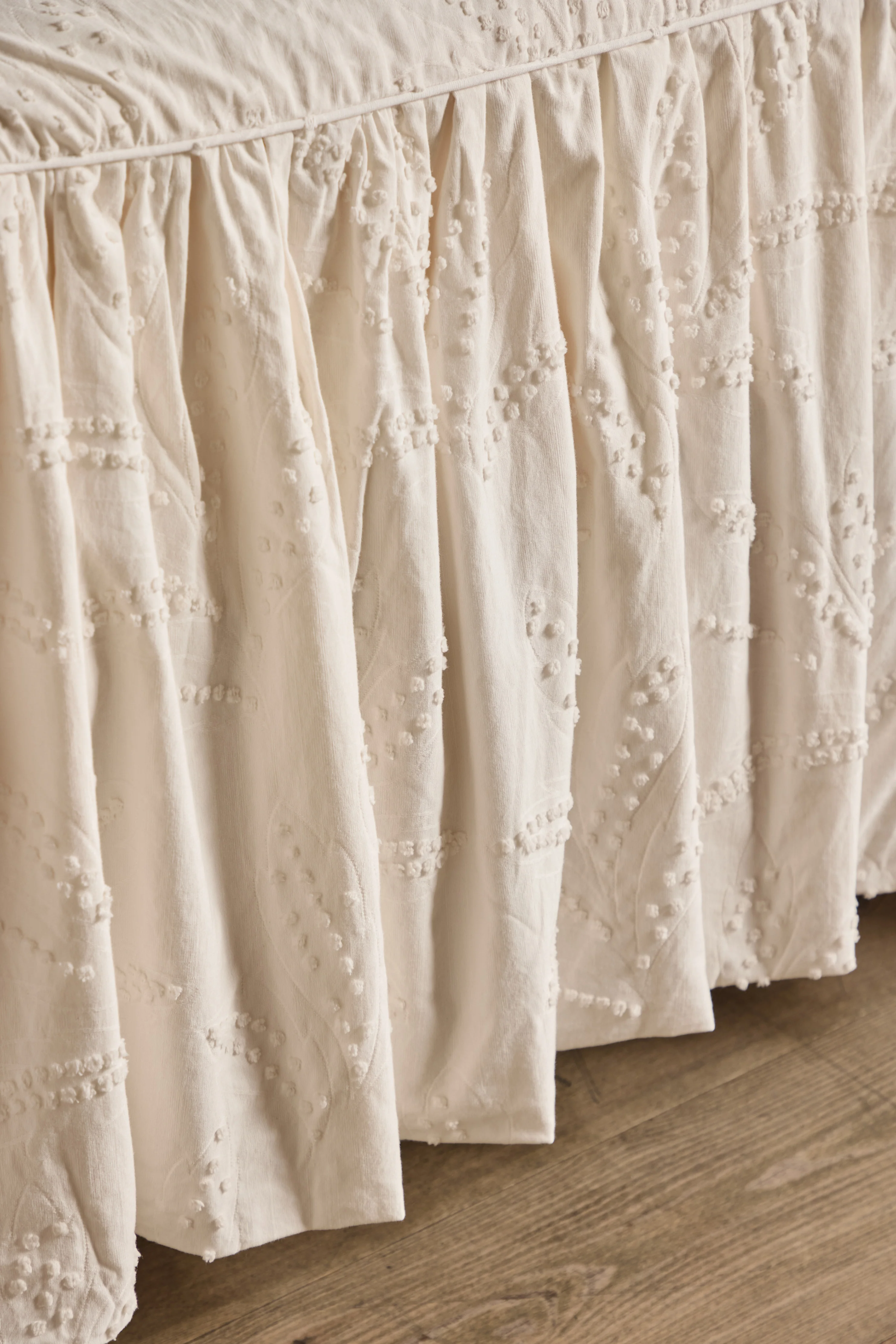 Hazel Ruffled Coverlet in Natural - Image 3