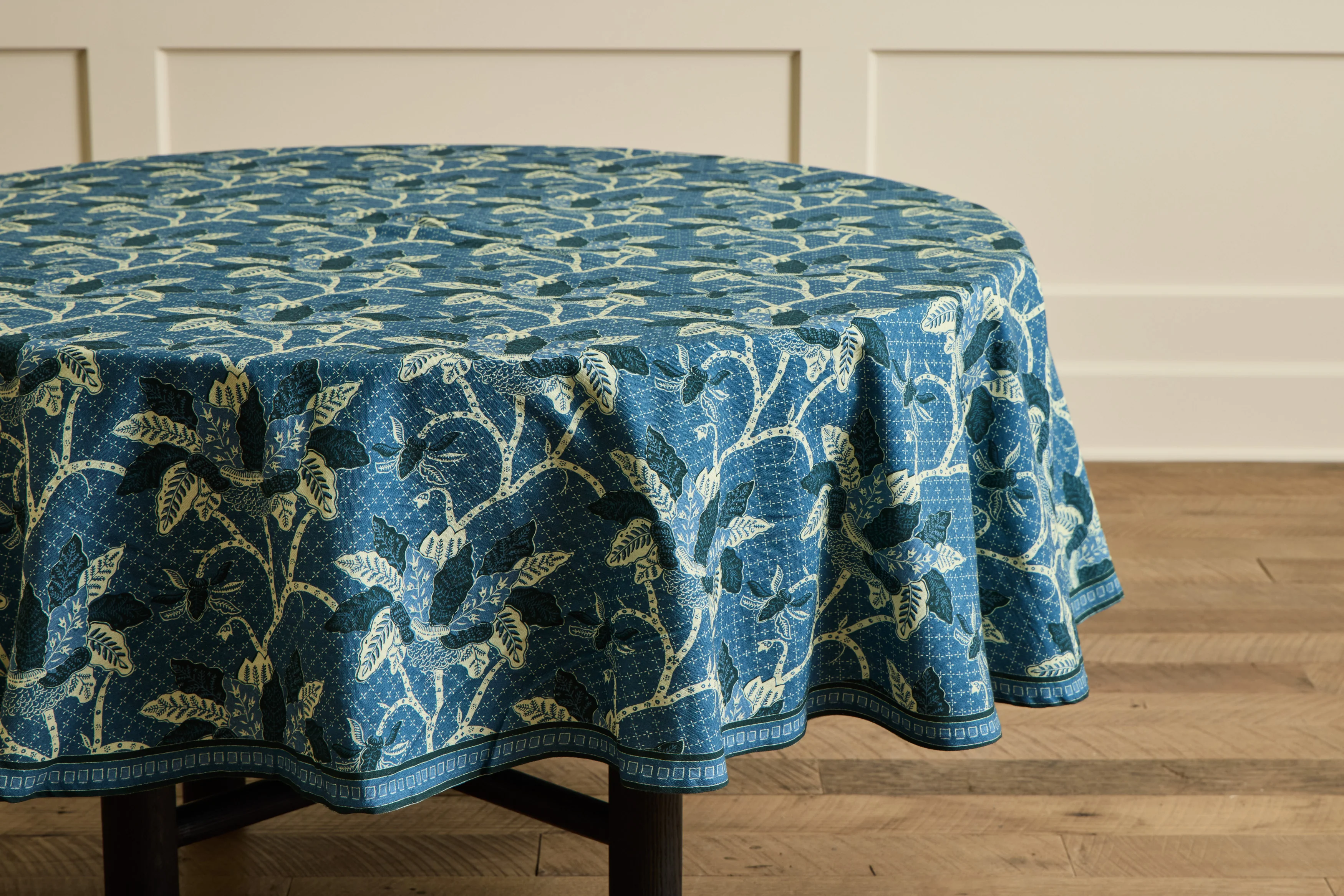 Night Bloom Tablecloth In Azure - Image 5