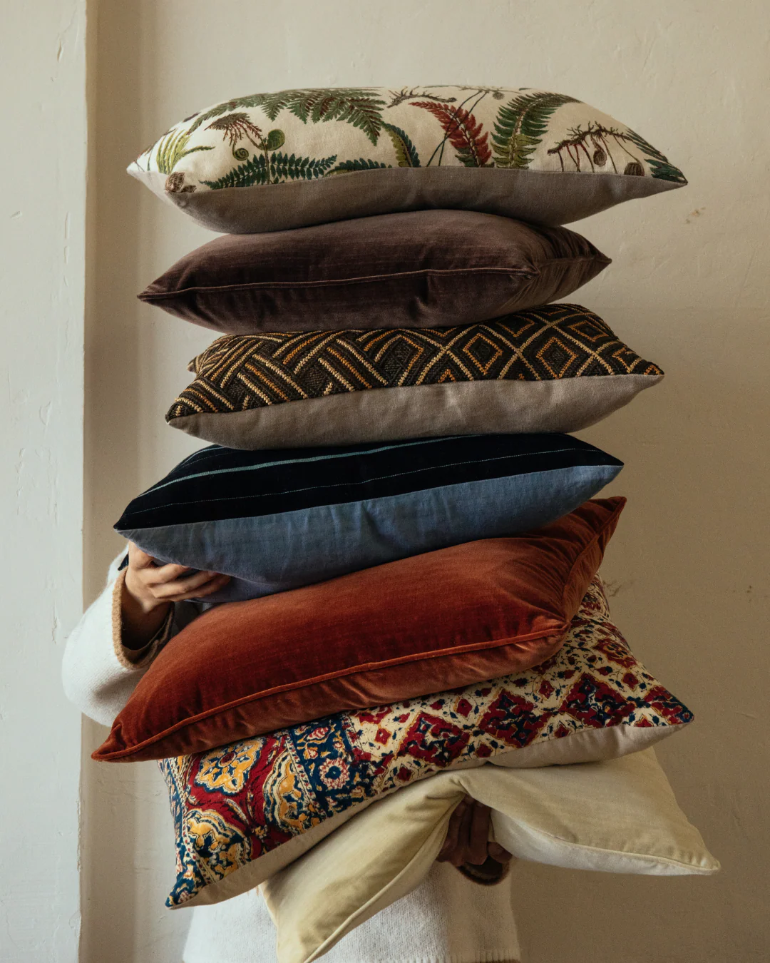 Velvet Pillow in Amber - Image 3